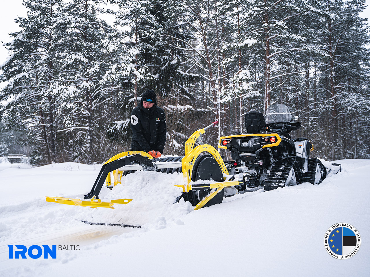 Eisschaber-Modul 1,45 m für Schneewalze